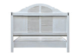 Shutter Scallop Solid Wood Queen Gray Bed