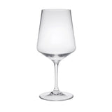 Set of Four Clear Tritan Plastic Stemmed All Purpose Wine Glasses