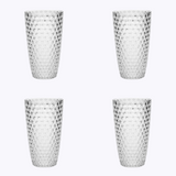 Set of Four Clear Acrylic Stemless Highball Glass