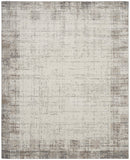 10' x 14' Gray Abstract Power Loom Area Rug