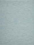 9' X 12' Aqua Power Loom Area Rug