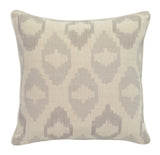 Gray Ikat Linen Down Blend Throw Pillow