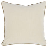 20" X 20" Black Linen Zippered Pillow