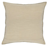 22" X 22" Black Leather Zippered Pillow