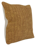 22" X 22" Beige Linen Zippered Pillow