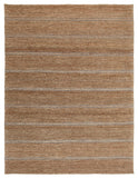 5' X 8' Gray Striped Hand Loomed Area Rug