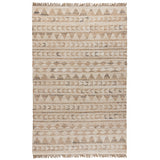 5' X 8' Blue Geometric Hand Woven Area Rug