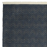8' X 10' Beige Chevron Hand Woven Area Rug