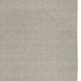 9' X 12' Tan Chevron Hand Woven Area Rug