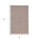 9' X 12' Gray Hand Woven Area Rug