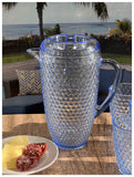 2.5 Quart Blue Diamond Acrylic Pitcher