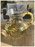 2.5 Quart Clear and Green Palm Tree Acrylic Pitcher