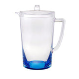 2.75 Quart Clear and Blue Acrylic Pitcher