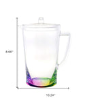 2.75 Quart Clear and Blue Acrylic Pitcher