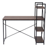 48" Brown and Black Writing Desk