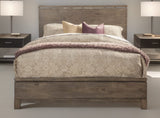 Gray Solid and Manufactured Wood California King Bed