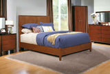 Brown Solid and Manufactured Wood California King Bed