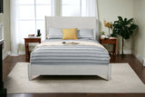 Gray Solid and Manufactured Wood California King Bed