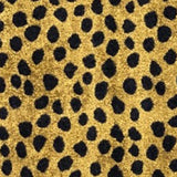 2' X 3' Bronze Leopard Print Washable Area Rug With UV Protection