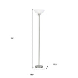 62" Bronze Adjustable Traditional Shaped Floor Lamp With Bronze Dome Shade