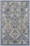 4' x 6' Green and Ivory Floral Power Loom Area Rug