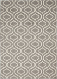 4' x 6' Gray Moroccan Power Loom Area Rug