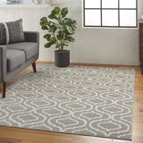 4' x 6' Gray Moroccan Power Loom Area Rug