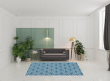 6' x 9' Gray Moroccan Power Loom Area Rug
