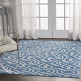 4' x 6' Gray Moroccan Power Loom Area Rug