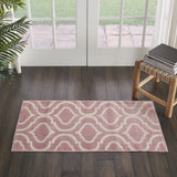 2' X 4' Gray Moroccan Power Loom Area Rug