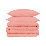 Dusty Rose King Cotton Blend 1500 Thread Count Washable Duvet Cover Set