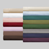 Dark Brown Twin Cotton Blend 400 Thread Count Washable Duvet Cover Set