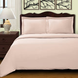 Pink Twin Cotton Blend 400 Thread Count Washable Duvet Cover Set