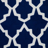 18" X 18" Black 100% Cotton Geometric Zippered Pillow