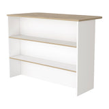 White 47" Kitchen Island With Storage