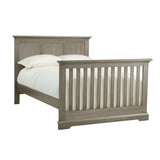 Ash Gray Solid and Manufactured Wood Standard Four In One Convertible Crib