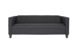 80" Black Polyester Sofa