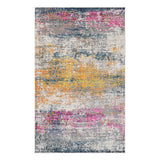 2' x 3' Pink and Orange Abstract Power Loom Area Rug