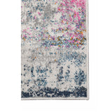 2' x 3' Pink and Orange Abstract Power Loom Area Rug