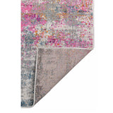 8' x 11' Pink and Orange Abstract Power Loom Area Rug
