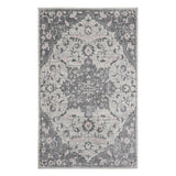 8' x 11' Gray Medallion Power Loom Area Rug