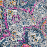8' x 11' Pink Medallion Power Loom Area Rug