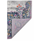 7' Pink Round Medallion Power Loom Area Rug