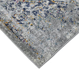 8' x 11' Gray Medallion Power Loom Area Rug