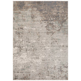 2' x 3' Gray Abstract Power Loom Area Rug