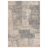 2' x 3' Light Blue Abstract Power Loom Area Rug