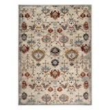 9' x 12' Beige Oriental Power Loom Area Rug
