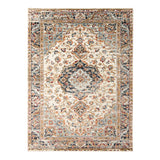 5' x 7' Ivory Medallion Power Loom Area Rug