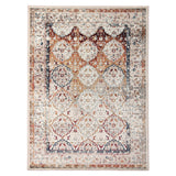 2' x 3' Beige Floral Medallion Power Loom Area Rug