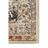 2' x 3' Beige Floral Medallion Power Loom Area Rug